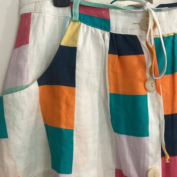 Corey Lynn Calter Piet Linen Midi Skirt - Picture 5 of 8